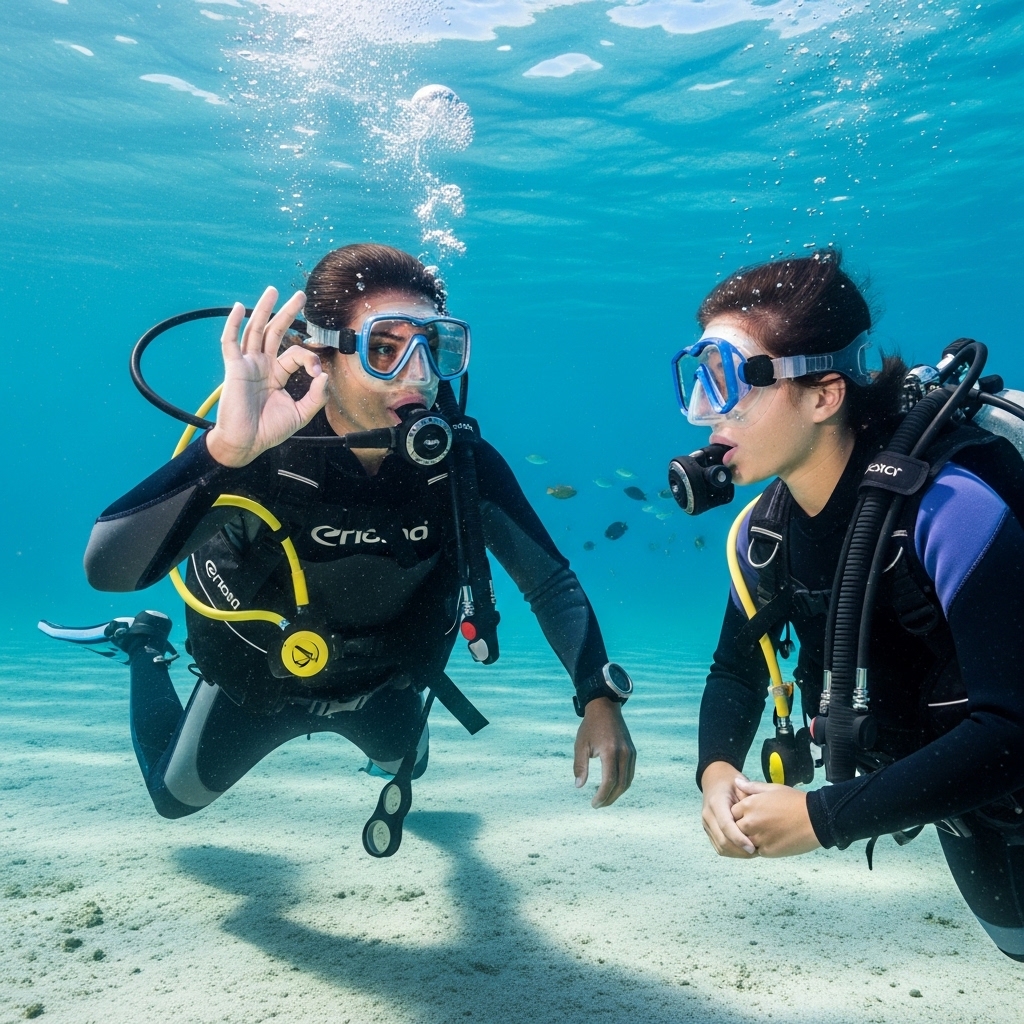 Alumno de buceo en La Azohía - Experiencia con Bucea con Rafa